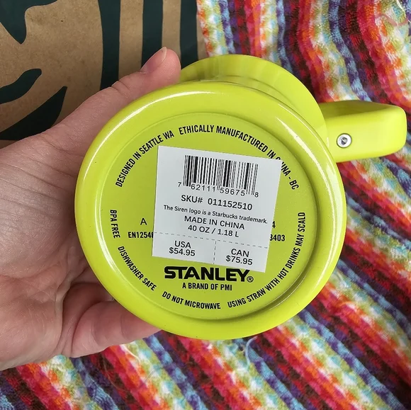 Stanley x Starbucks Lime Green 2024 Tumbler - Picture 3 of 4